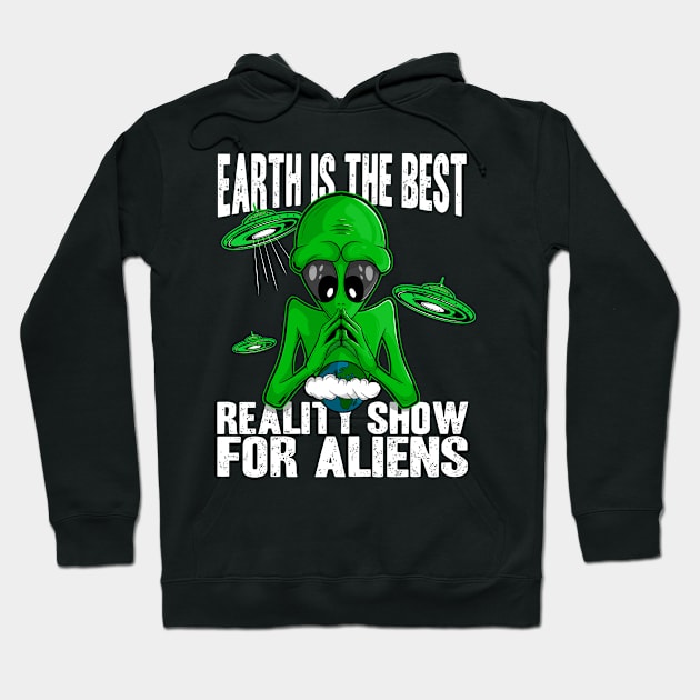 Funny UFO Lover Alien Abduction Hoodie by Acroxth